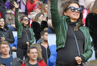 Anna Lewandowska kibicuje mężowi w 8. miesiącu ciąży! (ZDJĘCIA)