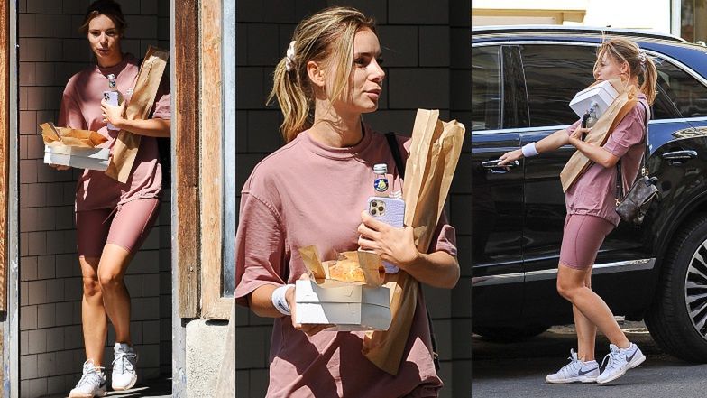 Izabela Janachowska przyjechała bentleyem po bułki