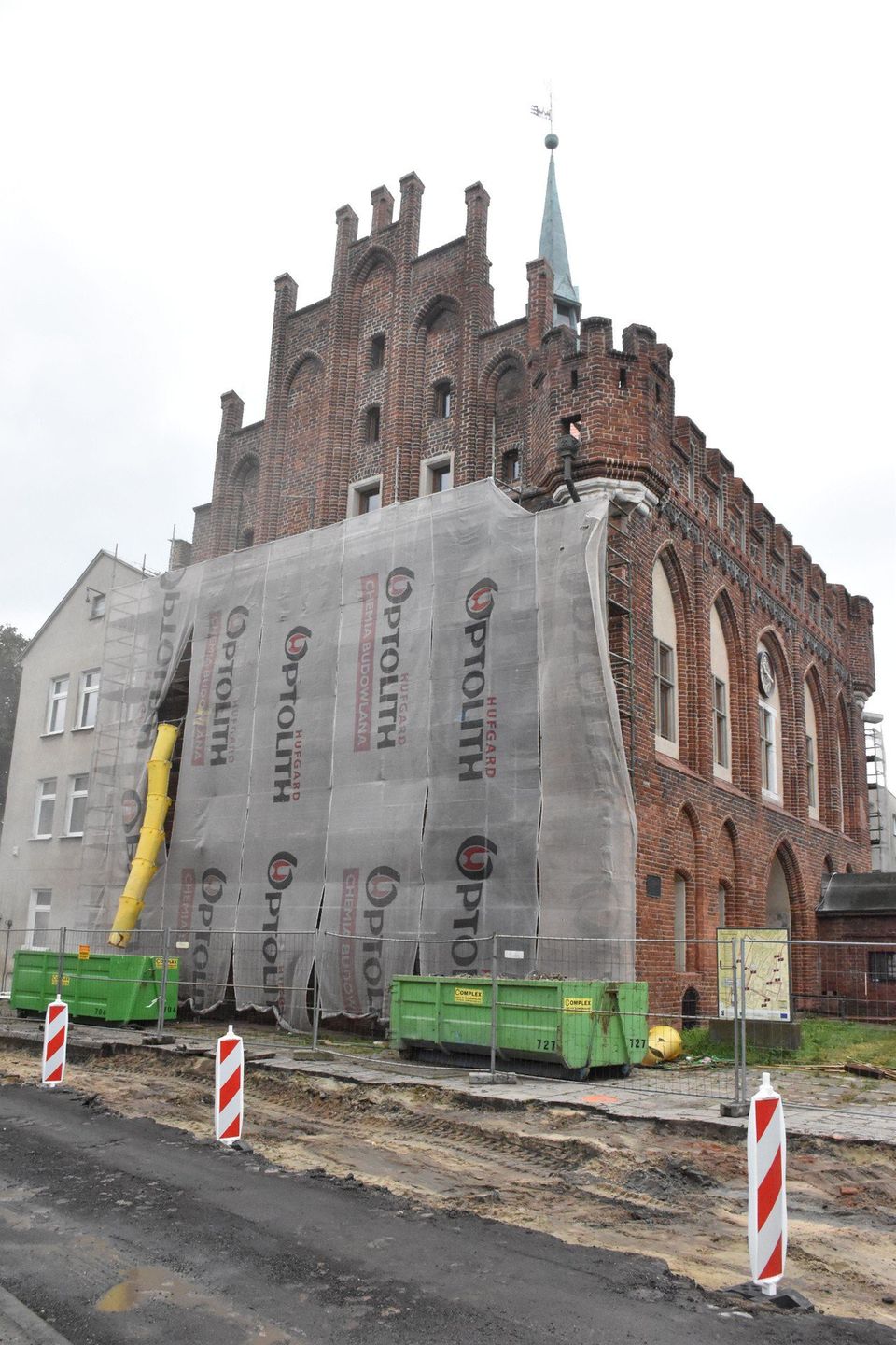 Ratusz Staromiejski w Malborku w trakcie modernizacji