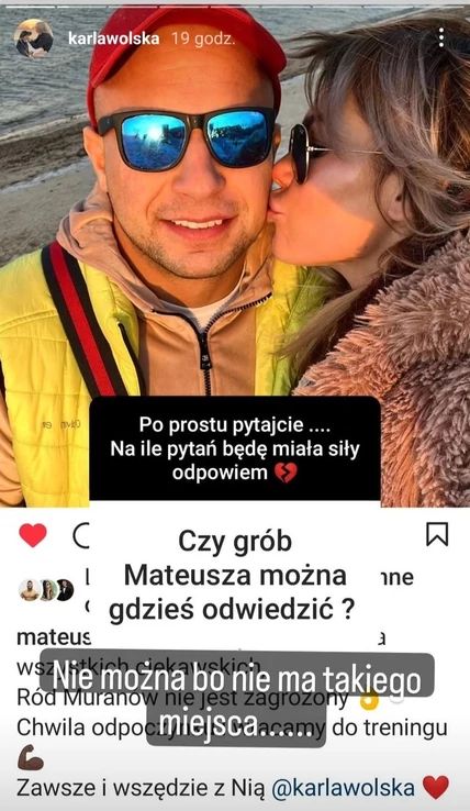 Narzeczona Mateusza Murańskiego odpowiada na pytanie o jego pochówek