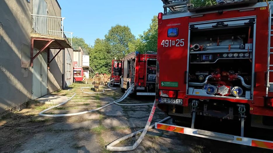 Pożar kurnika w miejscowości Głuchów
