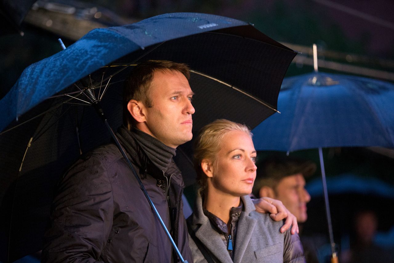 Julia and Alexei Navalny