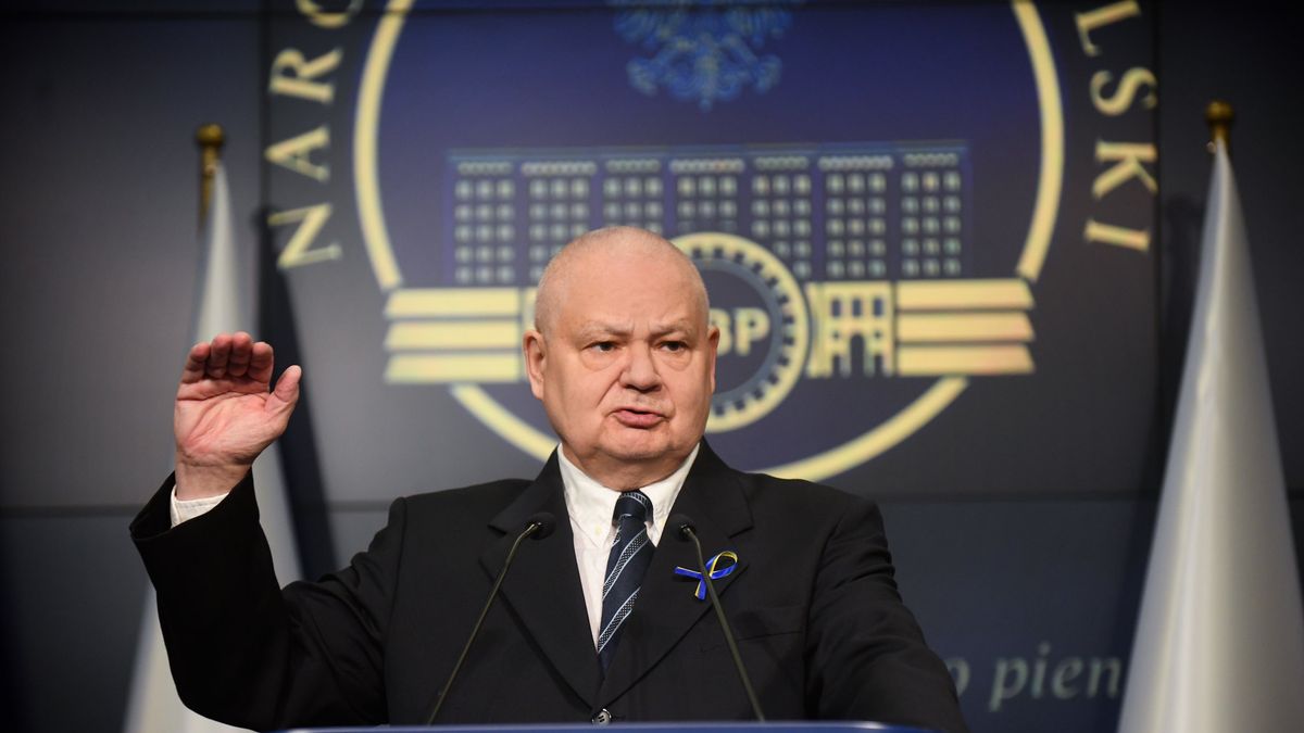 Na zdjęciu prof. Adam Glapiński w trakcie konferencji prasowej w siedzibie Narodowego Banku Polskiego