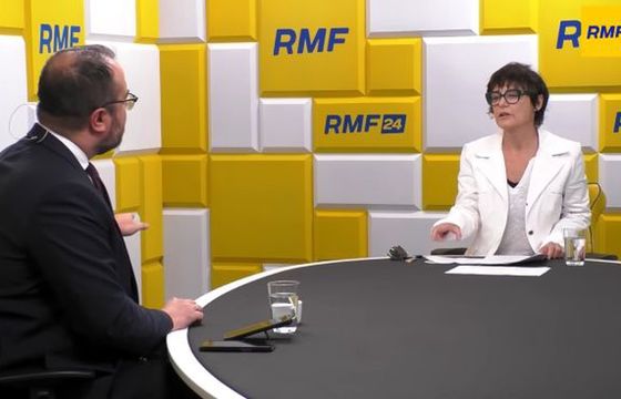 Kazimiera Szczuka krytykowana za rozmowę z wiceministrem spraw zagranicznych w RMF FM