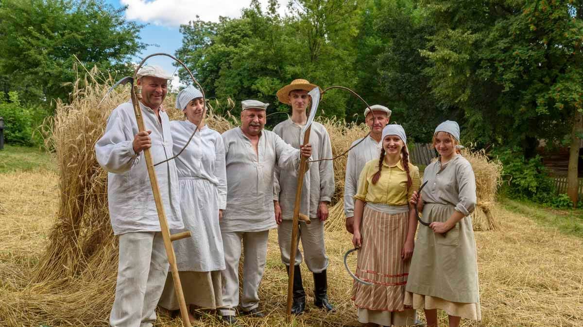Żniwowanie w Skansenie w Lublinie
