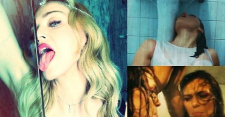 Madonna jak Natasza Urbańska? LIŻE PRYSZNIC! (FOTO)