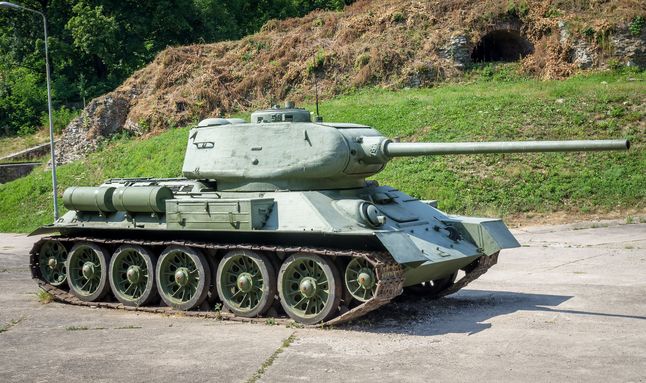 T-34/85 w Twierdzy Kłodzko (fot. Wikipedia)