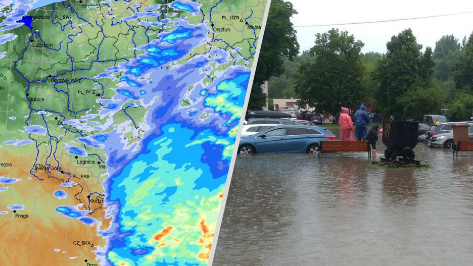 Burze i ulewy. Przekroczono stany ostrzegawcze rzek
