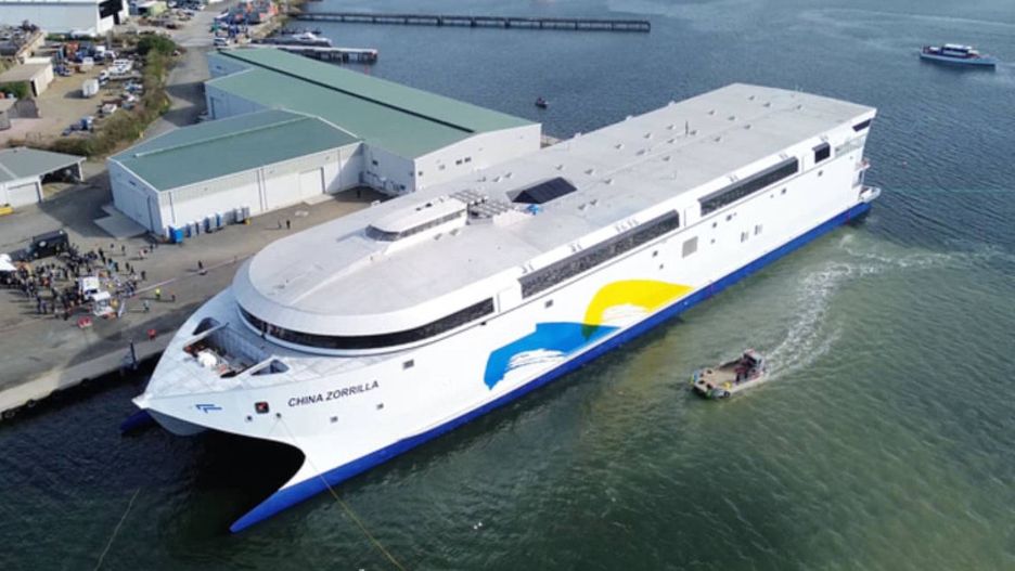 Zwodowano największy na świecie statek z napędem elektrycznym