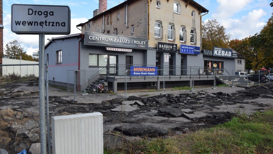 Deweloper rozebrał drogę wewnętrzną