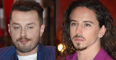 Posępni Michał Szpak i Piotr Cugowski na konferencji "The Voice" (FOTO)