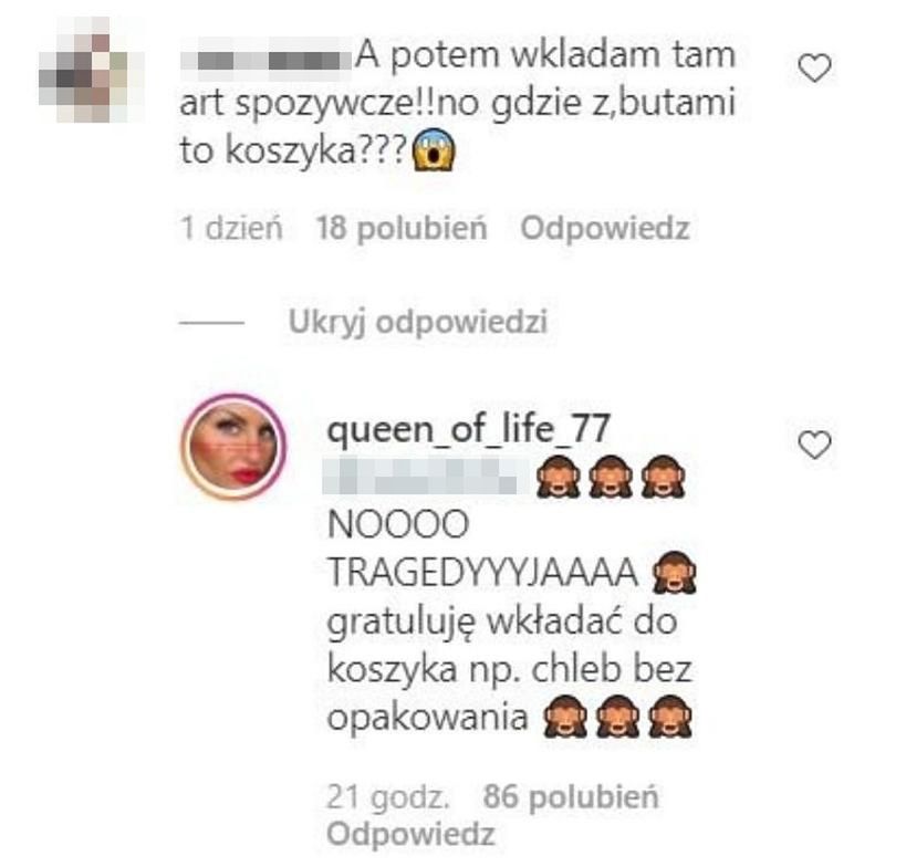 Dagmara Kaźmierska skrytykowana za jazdę w wózku sklepowym