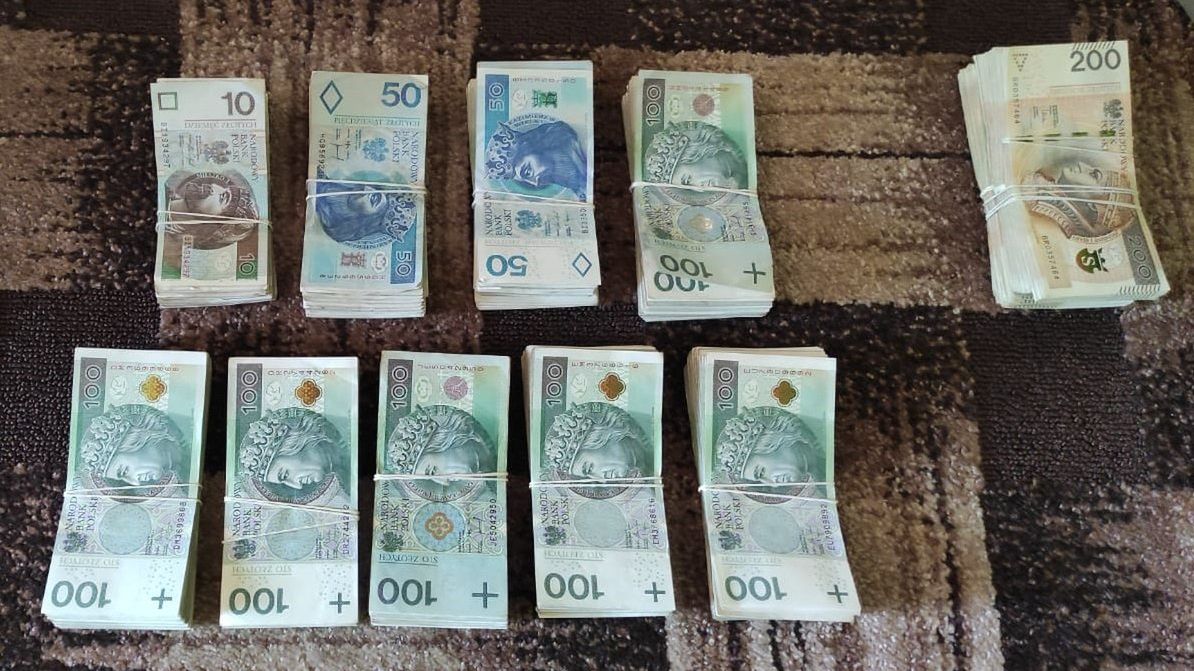 Na miejscu zabezpieczono pieniądze