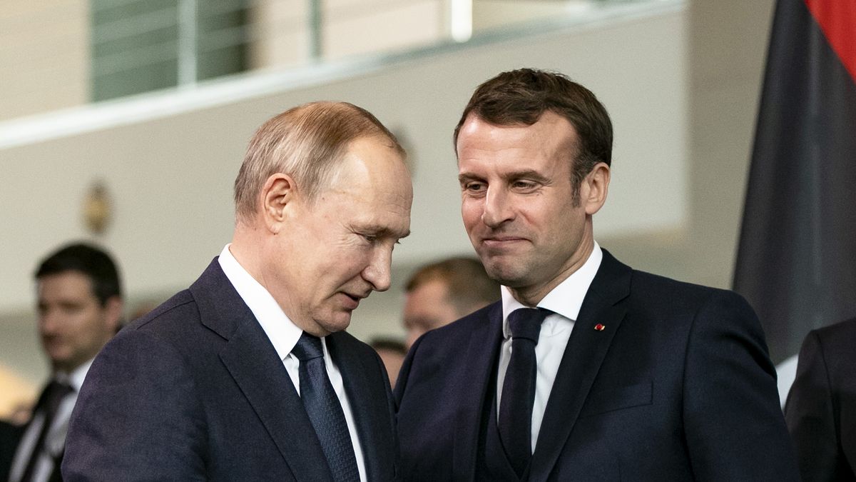 Władimir Putin Emmanuel Macron