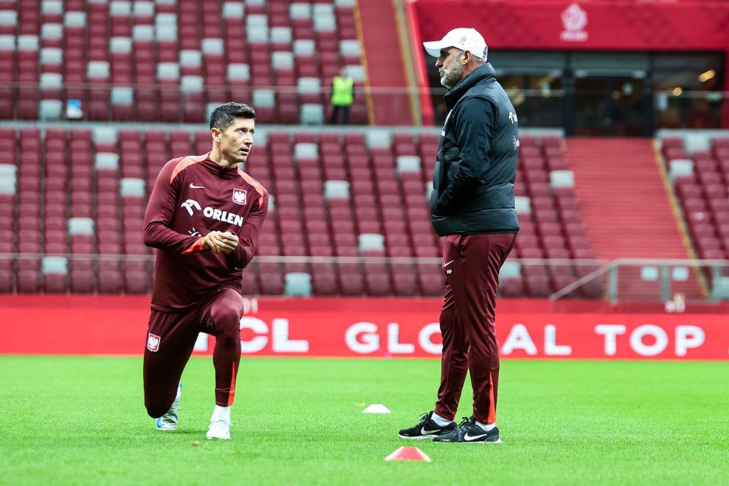Robert Lewandowski i Michał Probierz