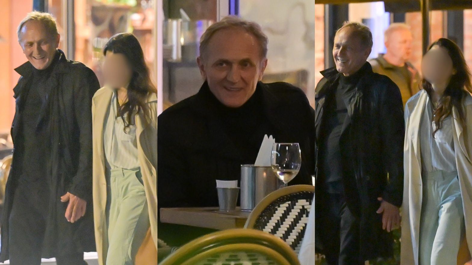 Andrzej Chyra spędza wieczór z tajemniczą brunetką