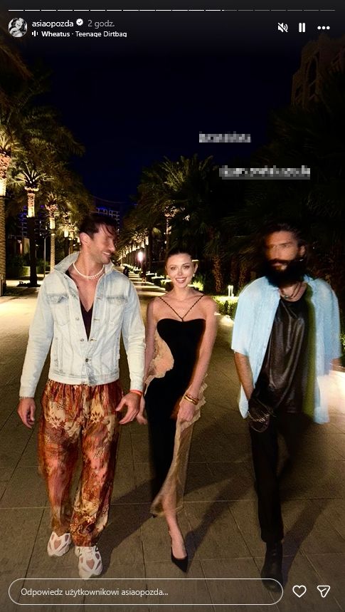 Joanna Opozda imprezuje w Dubaju