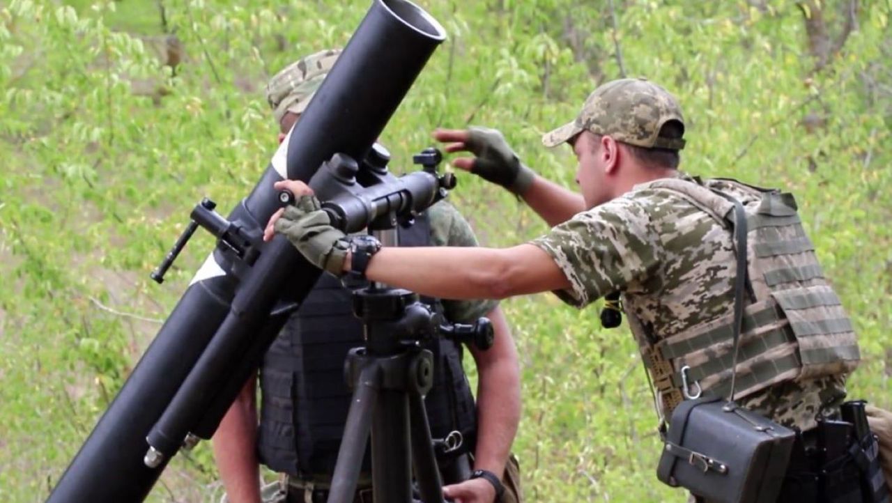 Fińskie moździerze zauważone w Ukrainie 