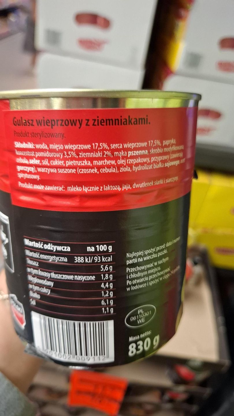 Gulasz wołowy i flaki