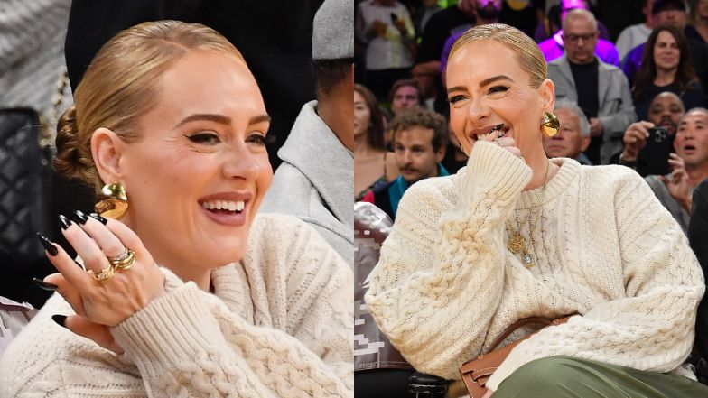 Adele kibicuje koszykarzom. Pierwsze zdjęcia po ogłoszeniu ślubu