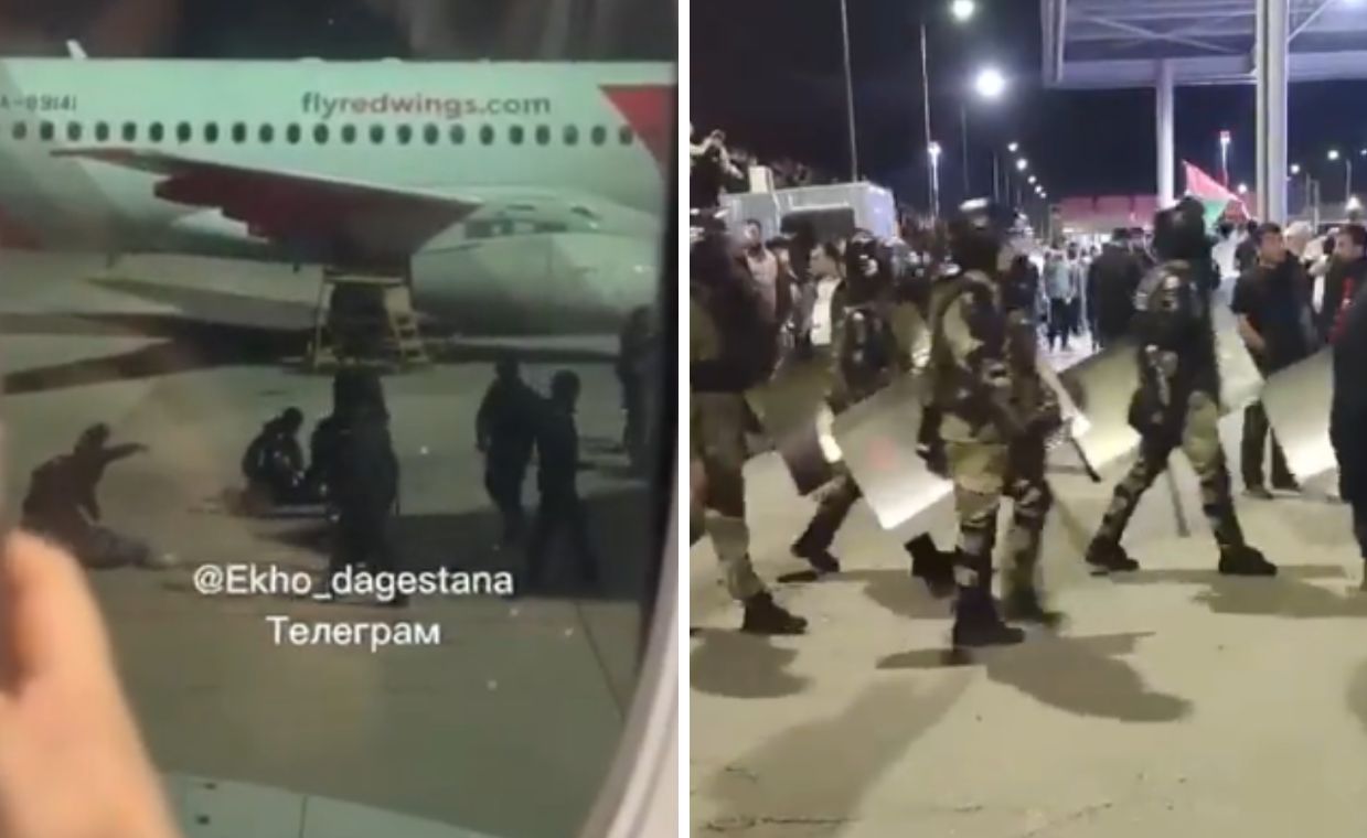 Szturm na lotnisko w Dagestanie. Izrael apeluje do Rosji