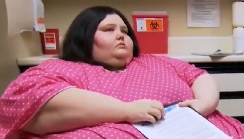 Christina Phillips przed operacją. Ważyła wtedy ponad 300 kilogramów