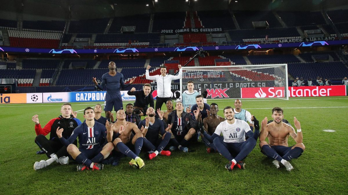Piłkarze Paris Saint-Germain w marcu 2020 roku