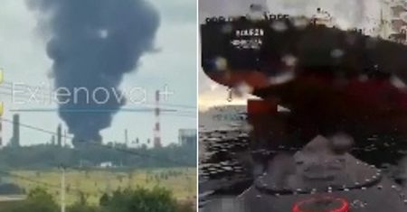 Zatopiony kontenerowiec i zniszczone rafinerie. Ukraina zadaje ciosy