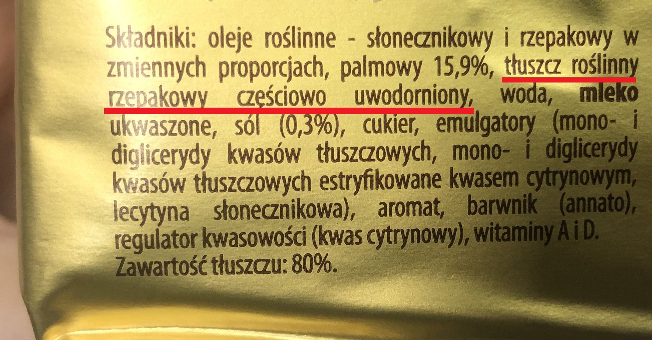 Trwa walka z utwardzonymi tłuszczami