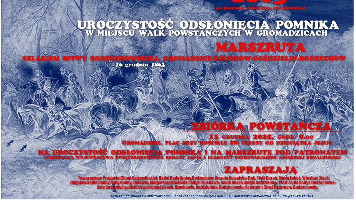 Uroczystość odsłonięcia pomnika