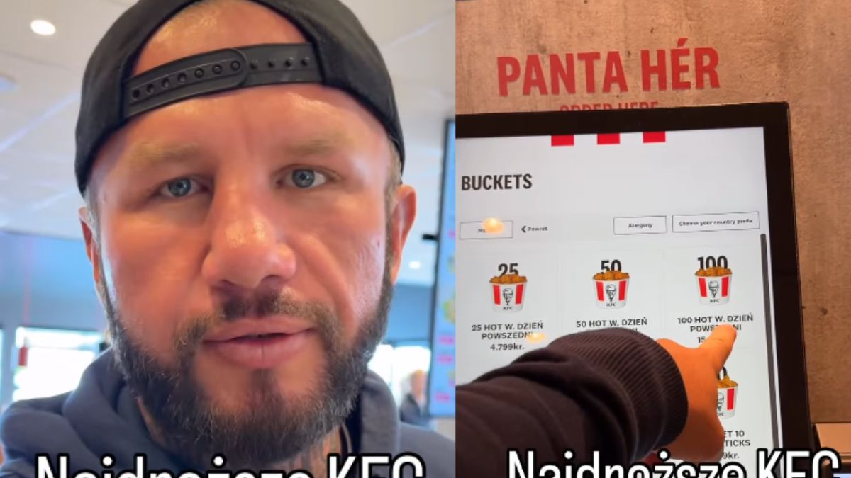 Polak pokazał ceny w KFC na Islandii