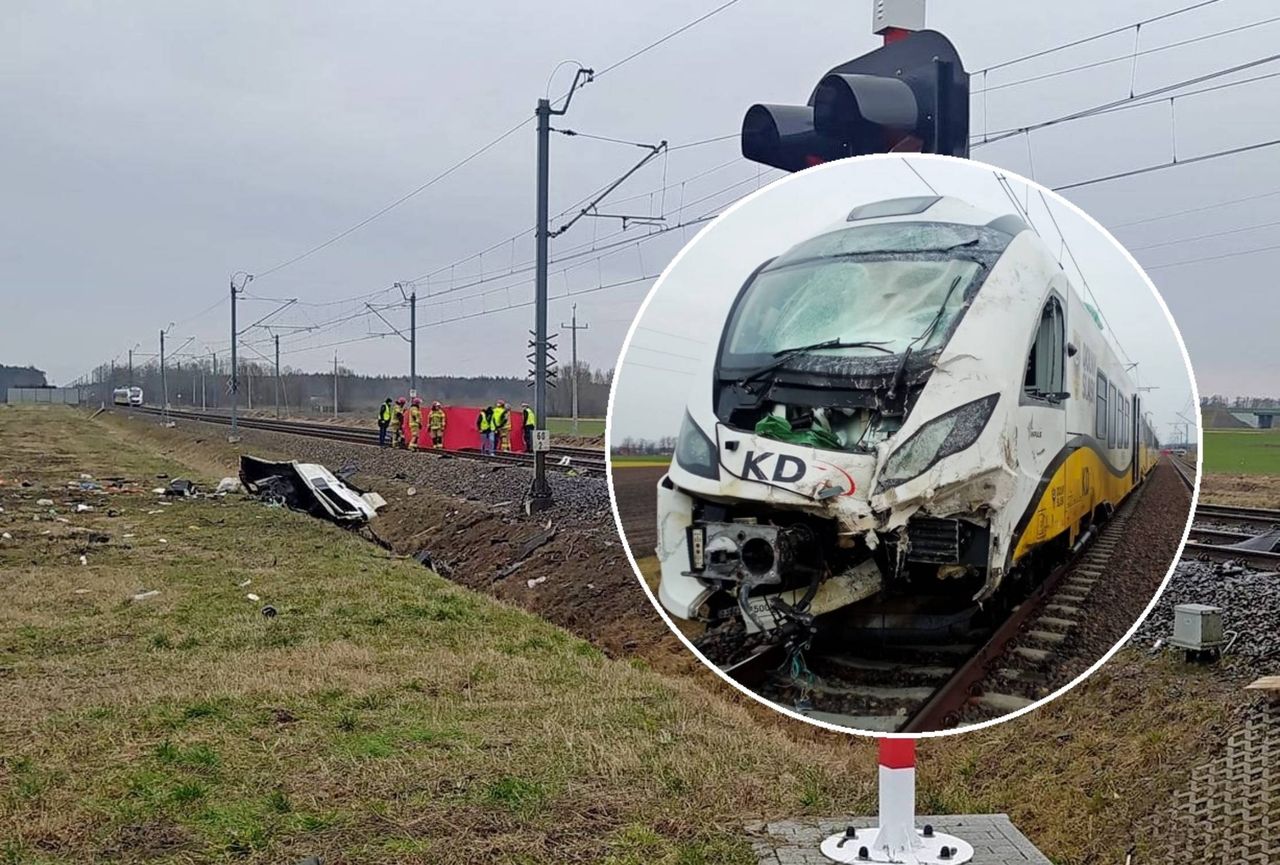 Ciężarówka wjechała pod pociąg. Nie żyje jedna osoba