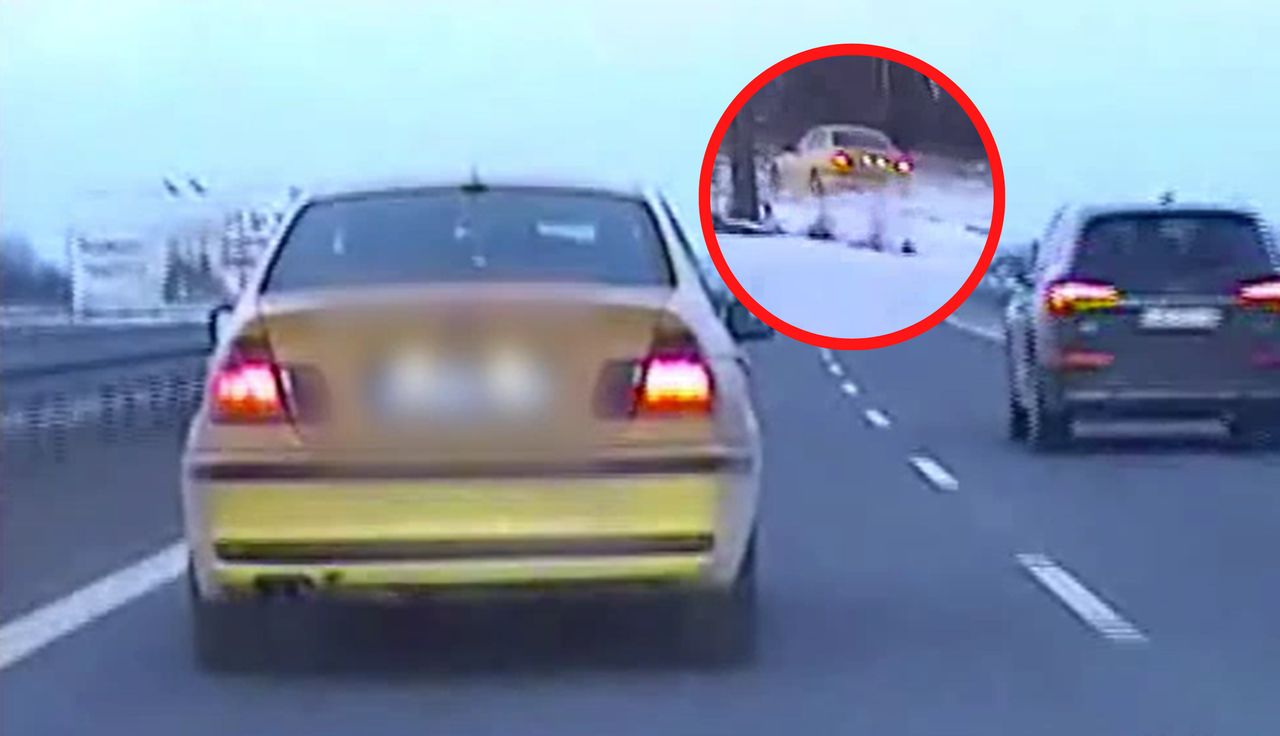 Sceny na S19. Za kierownicą 20-letni Ukrainiec. Nagle wysiadł z auta