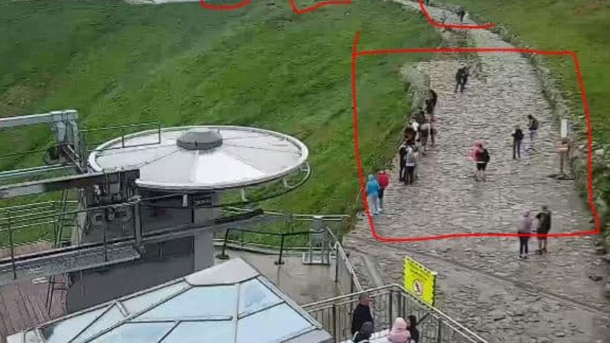 Pokazał zdjęcie z kamerki. Prognozy nie przestraszyły turystów