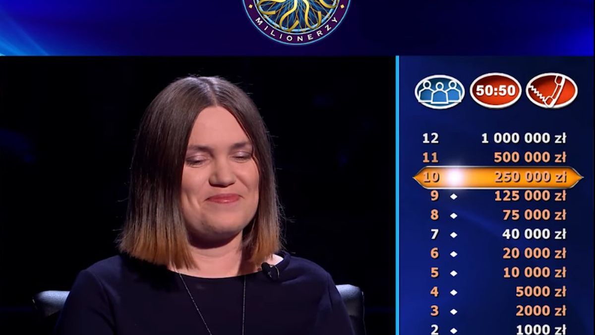 Milionerzy. Pani Marzena dotarła do pytania za pół miliona złotych