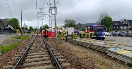 Pociąg śmiertelnie potrącił kobietę