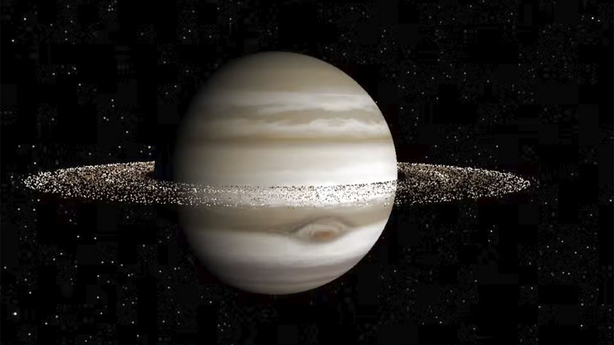 Badacze przeprowadzili symulację komputerową zakładającą istnienie wokół Jowisza gigantycznych pierścieni