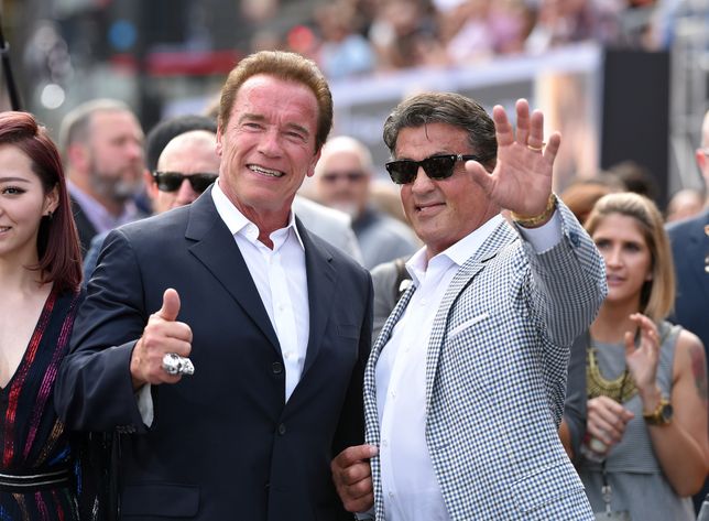 Schwarzenegger i Stallone na premierze "Terminatora: Genisys" w 2015 roku