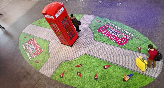 „Gnomeo i Julia. Tajemnica Zaginionych Krasnali" promowane kampanią ambientową na dworcach PKP