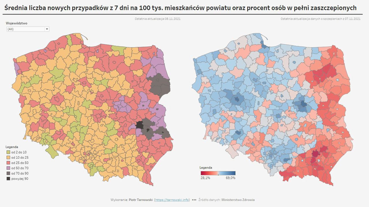 IV fala epidemii dotarła na Mazowsze.