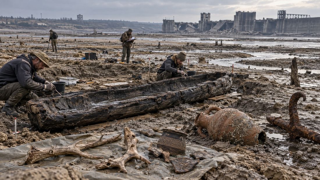 Rosjanie wysadzili tamę i odsłonili skarby sprzed tysięcy lat. Archeolodzy dokonują niezwykłych odkryć na dnie Dniepru