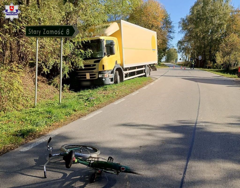 wypadek rowerzysty