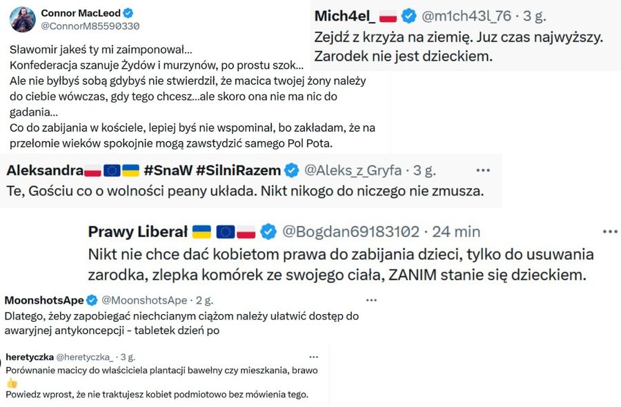 Komentarze pod postem Sławomira Mentzena