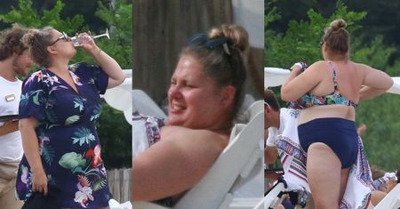 Elżbieta Romanowska z bąbelkami w kieliszku rozkoszuje się ostatnimi dniami wakacji na plaży (ZDJĘCIA)
