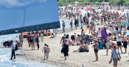 Nietypowe zjawisko nad Bałtykiem. Było widoczne z plaży w Jastarni