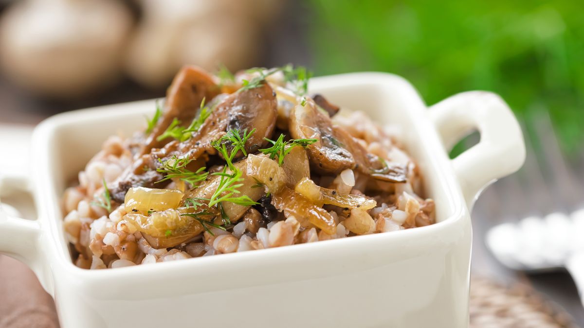 Połączenie kaszy i grzybów jest fantastyczne w smaku!