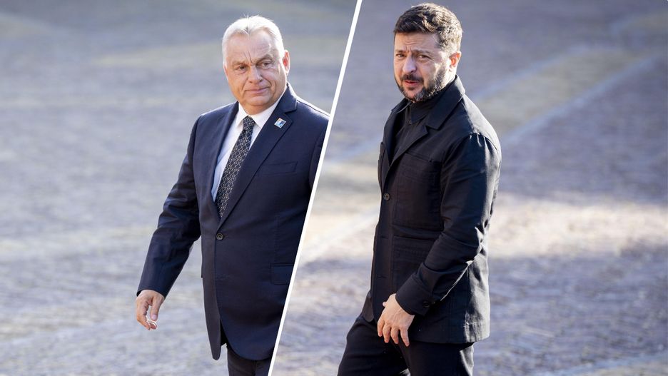 Viktor Orban i Wołodymyr Zełenski na szczycie NATO
