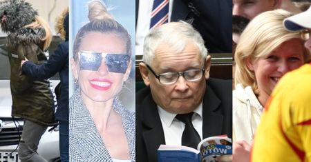 ZDJĘCIA TYGODNIA: Policja zatrzymuje Dodę, Kaczyński czyta "Atlas kotów", Lewandowska "przyłapana" w blondzie
