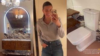Julia Wieniawa PISZCZY na widok nowej garderoby i łazienki w leśnej chatce: "Ten kibel taki vintage, I LOVE IT". Luksusowo? (ZDJĘCIA)