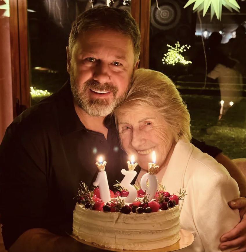 Andrzej Piaseczny z mamą